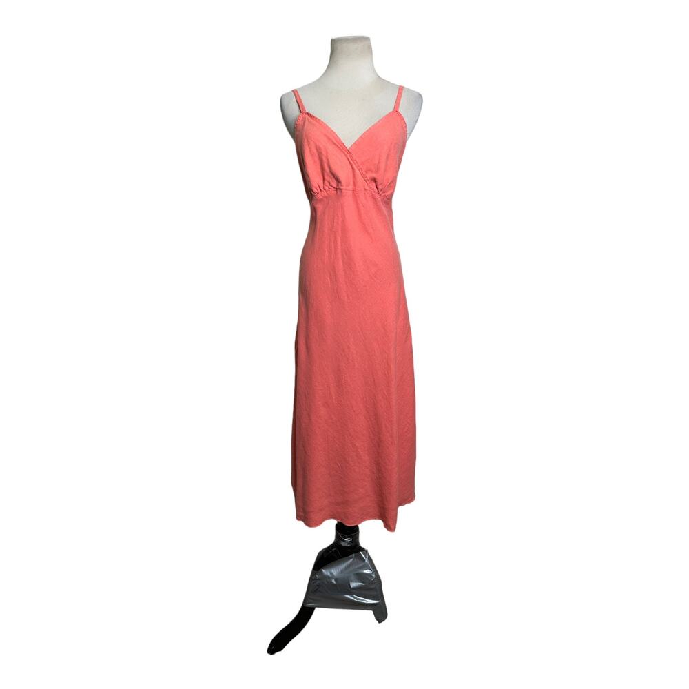 Cut Loose pink linen sleeveless midi sundress size Large